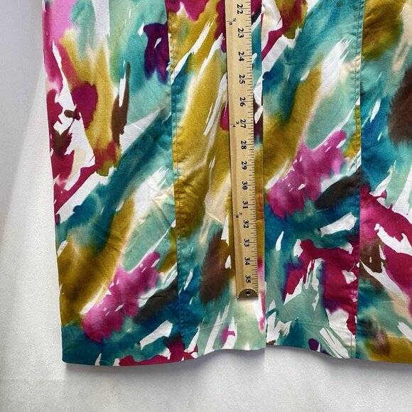 Adrianna Papell Cap Sleeve Square Neck Sheath Dress Women Size 16 Multicolor - Picture 11 of 15